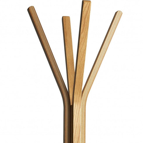 16.5" x 16.5" x 68.25" Natural Coat Rack